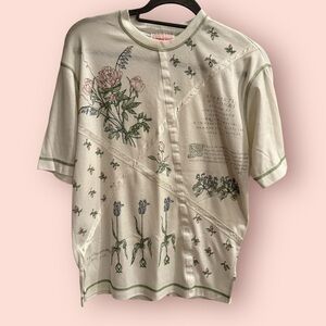 Vintage 90s Young Stuff Botanical Floral Graphic Tee